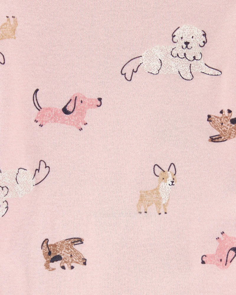 Baby Girl 4-Pack Puppy Long Sleeve Bodysuits