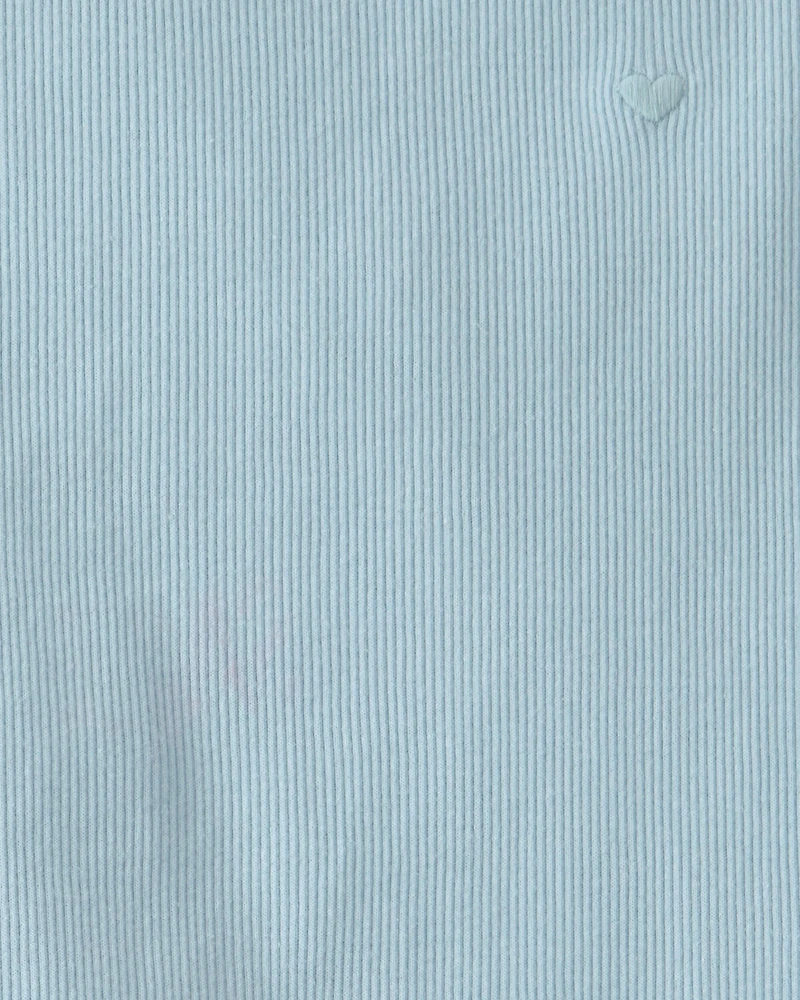 Toddler Girl 2-Piece Tank Top & Tropical Floral Skirt Set - Blue