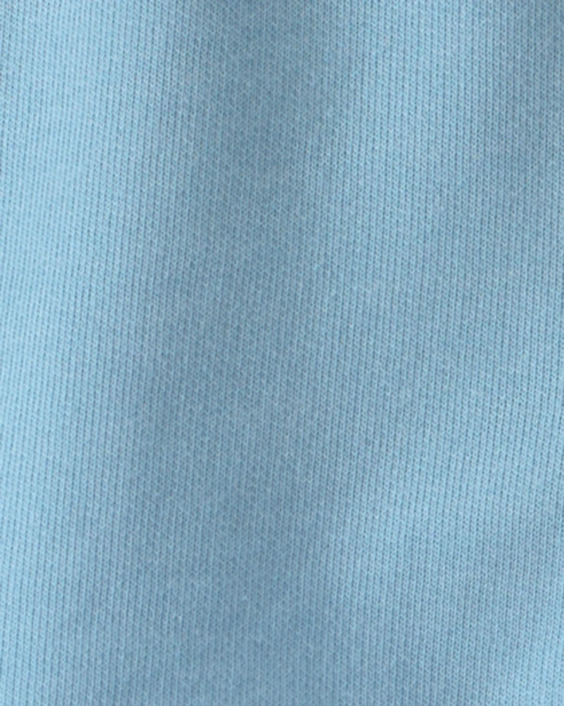 Baby Boy Shark French Terry Shorts - Blue