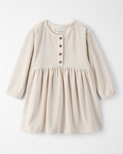 Toddler Girl Recycled Velour Dress
