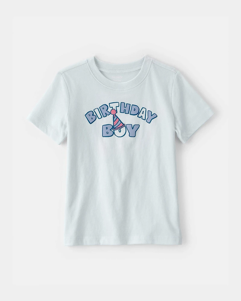 Toddler Boy 'Birthday Boy' Graphic Tee - Blue