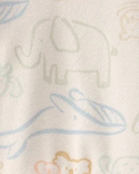 Baby Animal Friends Terry Pullover Sweatshirt - Cream