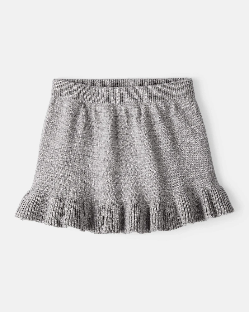 Baby Girl 100% Cotton Skirt - Grey