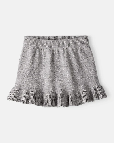 Baby Girl 100% Cotton Skirt - Grey