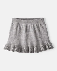 Baby Girl 100% Cotton Skirt - Grey