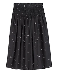 Kid Bow Print Maxi Skirt