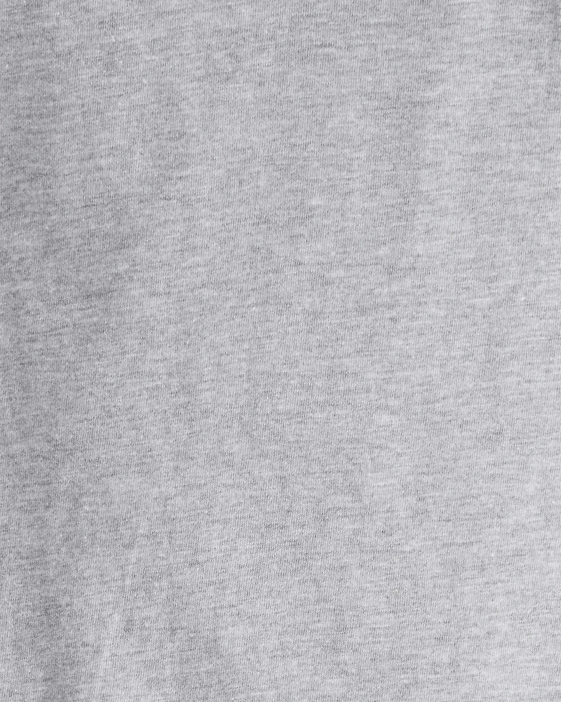 Toddler Boy Long-Sleeve Raglan Tee - Grey
