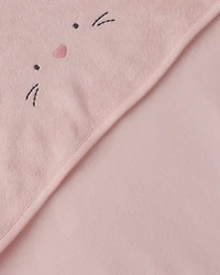 Baby Girl 2-Pack Bunny Terry Towels - Pink