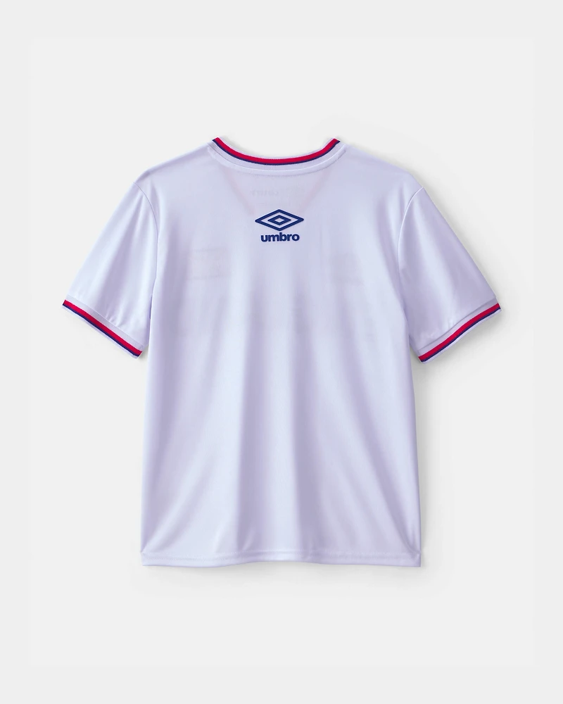 Kids 2-Piece Umbro England Soccer Jersey & Short Set - Red/Blue/White