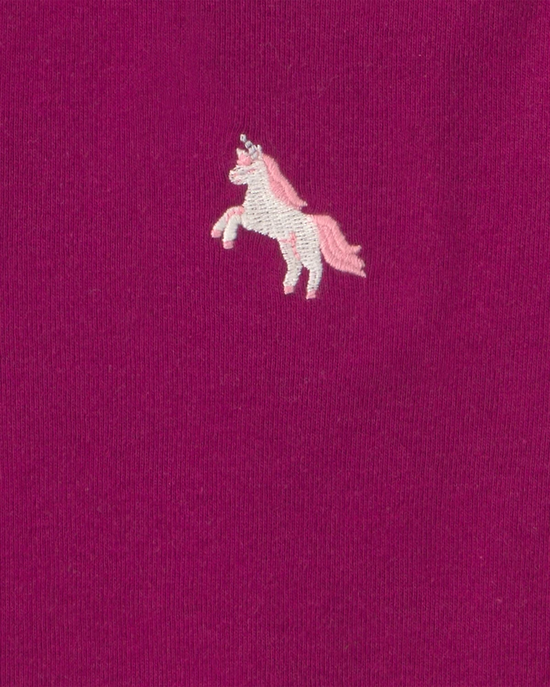 Baby Girl 5-Pack Unicorn Short-Sleeve Bodysuits