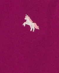 Baby Girl 5-Pack Unicorn Short-Sleeve Bodysuits