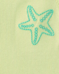 Toddler Girl Starfish Tank Top - Green