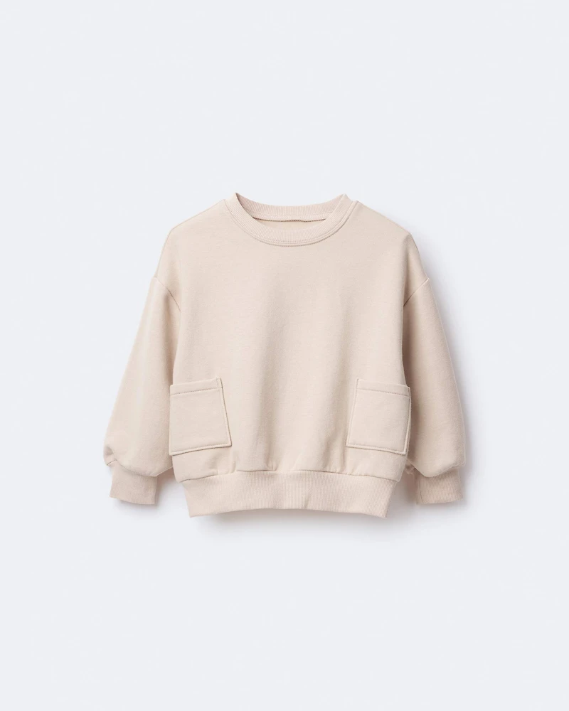 Toddler Otter Sweatshirt™ with Pockets - Khaki