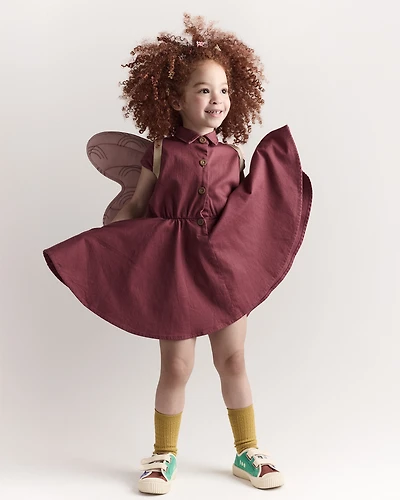 Toddler Girl Avenue Twirl™ Dress - Burgundy