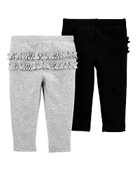 Baby Girl 2-Pack Cotton Pants