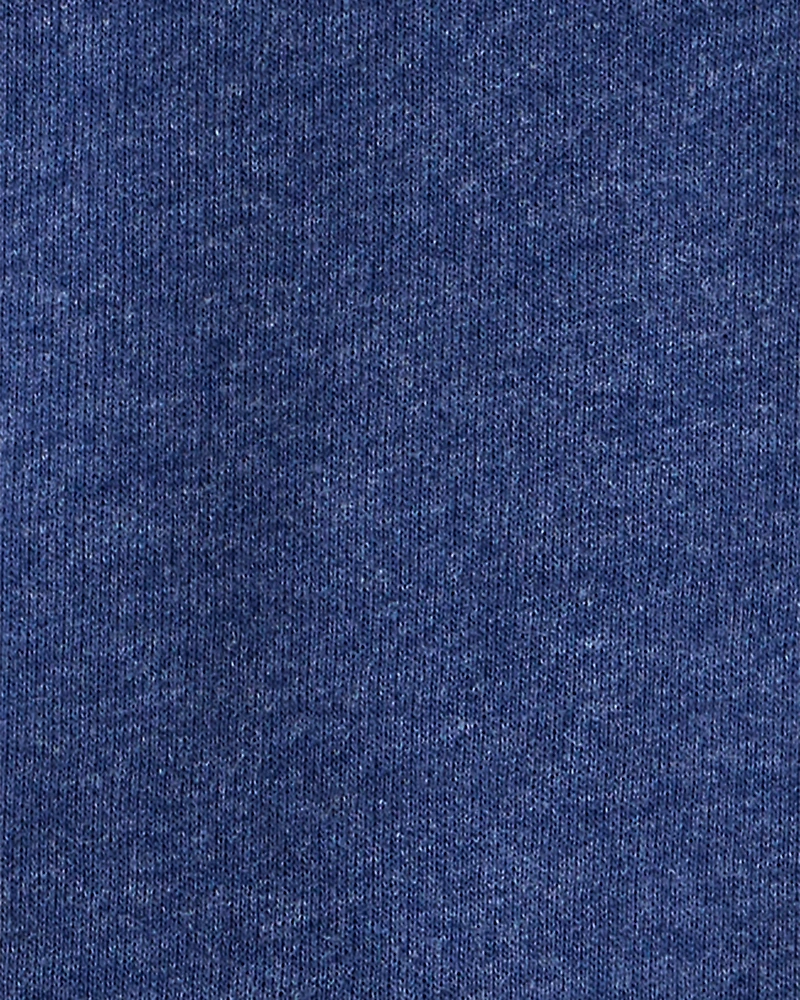 Toddler Boy Solid Fleece Long-Sleeve Hoodie - Navy