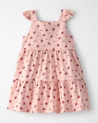 Baby Girl Organic Cotton Floral Tiered Dress