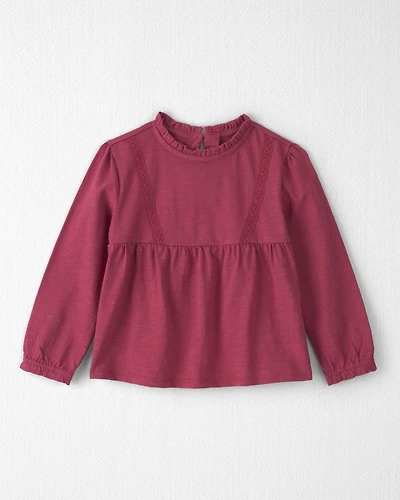 Toddler Girl Organic Cotton Peplum Top