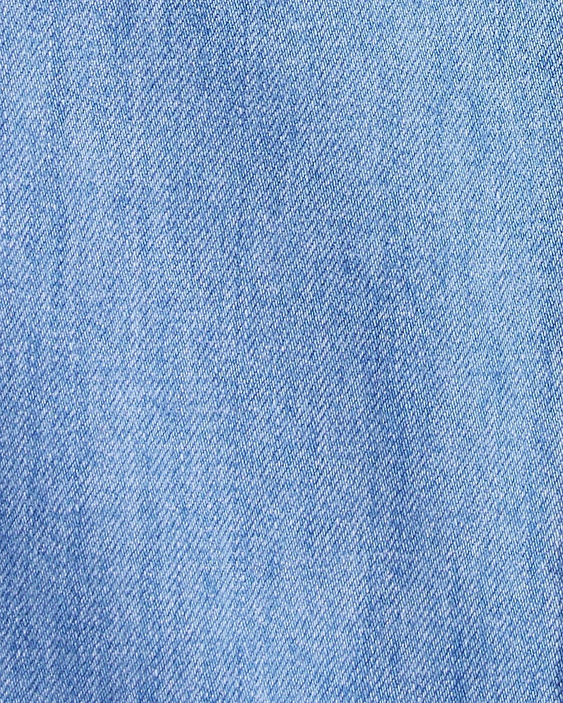 Toddler Organic Cotton Chambray Cargo Pants