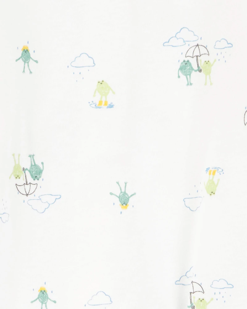 Baby 2-Pack Frog 2-Way Zip Cotton Sleeper Pyjamas