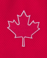 Kids 2-Piece Umbro Canada Soccer Jersey & Short Set - Red/White/Black