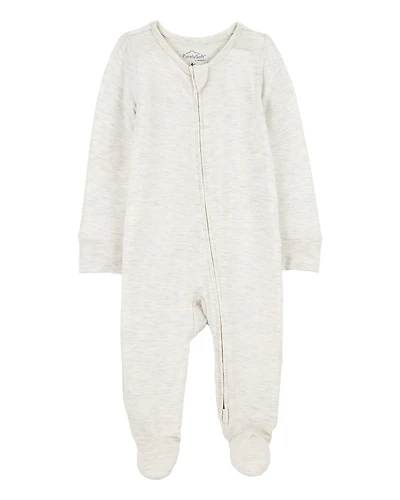 Baby Solid 2-Way Zip PurelySoft Sleeper Pyjamas