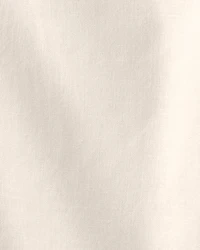 Baby Girl 2-Piece Solid Linen Short-Sleeve Overall Set - White