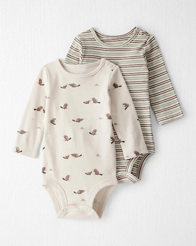 Baby 2-Pack Organic Cotton Bodysuits