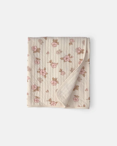 Baby 1pk Floral Knit Blanket
