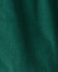Toddler Girl Corduroy Long-Sleeve Occasion Dress - Green