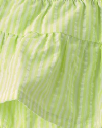 Baby Girl 2-Piece Fish Top & Short Set - Cream/Green