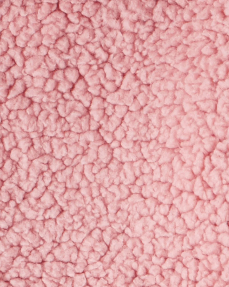 Baby Girl 3-Piece Bear Sherpa Long-Sleeve Bodysuit & Pant Set - Pink