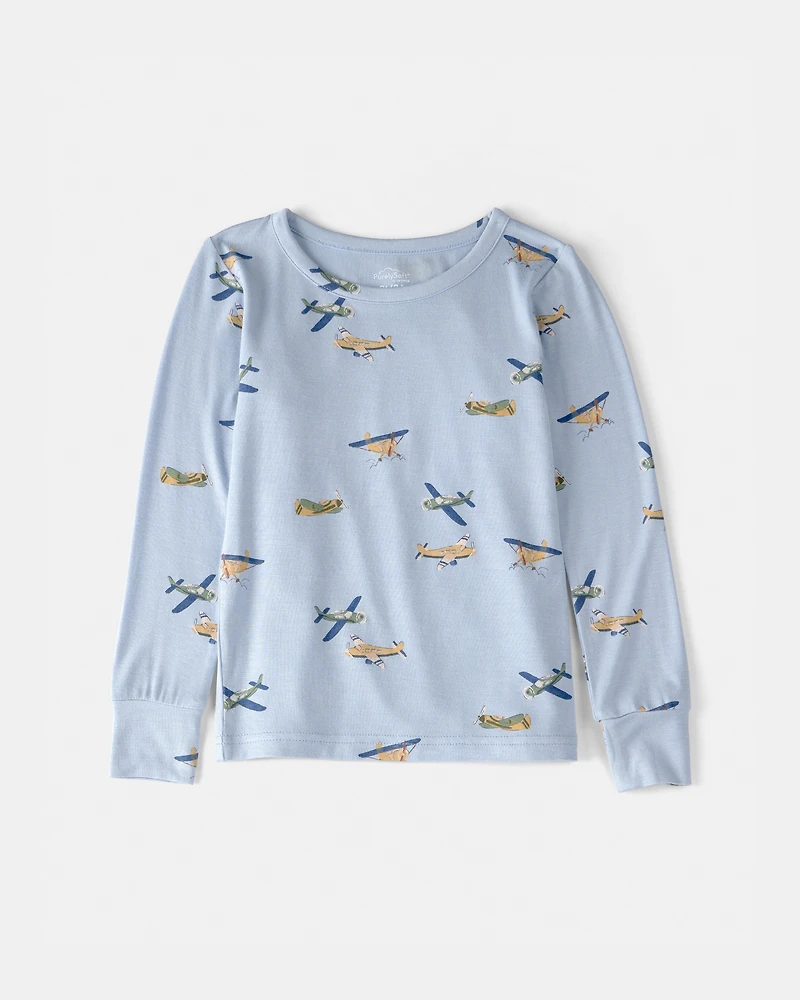 Toddler Boy Plane PurelySoft 2-Piece Pyjama Set - Blue