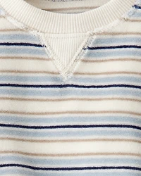 Baby 2-Piece Organic Cotton Velour Set Stripes