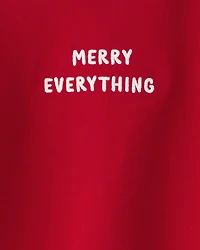 Kid Merry Everything Holiday Sweatshirt Made with Organic Cotton
