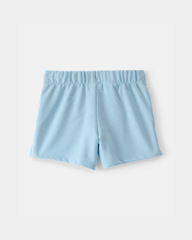 Toddler Girl French Terry Shorts - Blue