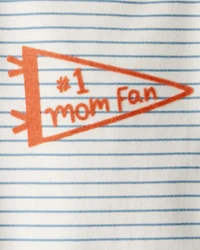 Baby Boy Mom Fan Long-Sleeve Graphic Bodysuit