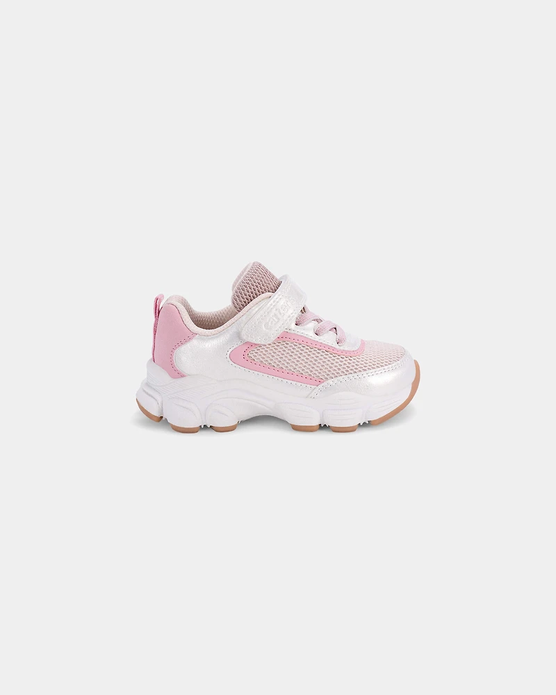 Toddler Girl Athletic Shoe - White/Pink