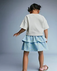 Toddler Girl 'Field Day' Breezy Top Hopscotch Print - Cream