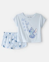 Toddler Girl 2-Piece Disney© Lilo & Stitch Short-Sleeve Pyjama Set - Blue