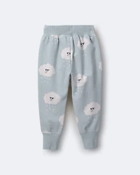 Toddler City Park™ Jogger Pant Rain Cloud Print - Pale Blue