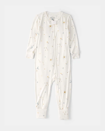 Baby Constellation PurelySoft 2-Way Zip 1-Piece Pyjama - Cream