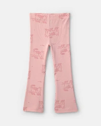 Toddler Girl Dog Long-Sleeve Top & Pant Set - Pink