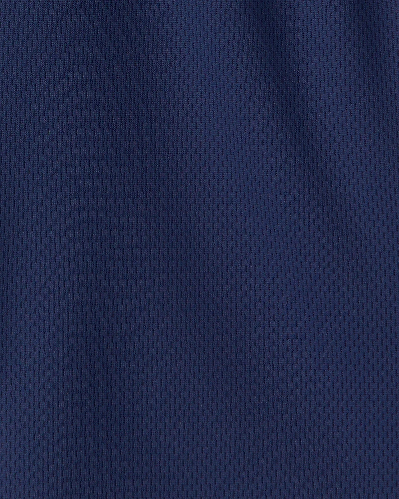 Toddler Boy Mesh Active Shorts - Blue