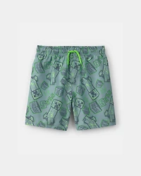 Boys Minecraft® Swim Trunks - Green