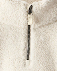 Toddler Girl DayDream Fleece Quarter-Zip Pullover Sweatshirt - White