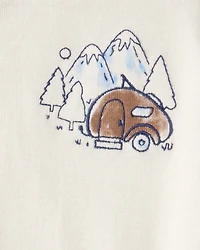 Baby Boy 3-Piece Button-Down Outfit Set - Maroon/Brown