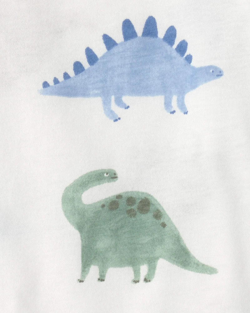 Baby Boy Animal Print Short-Sleeve Shortall Set - Green