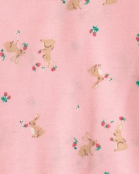 Girls 2-Pack Easter Bunny Loose Fit Night Gown - Pink/Blue