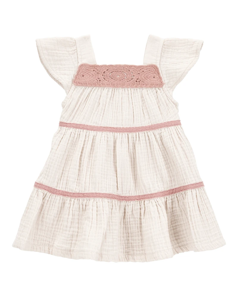 Baby Striped Tiered Dress
